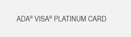 ADA Visa Platinum Card